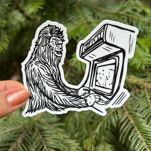 Bigfoot Arcade Sticker