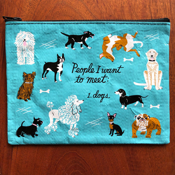 People To Meet: Dogs Zipper Pouch