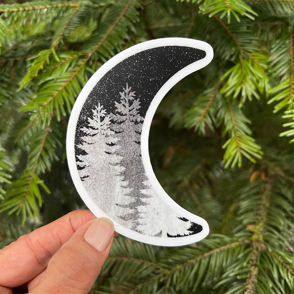 Moon Trees Sticker