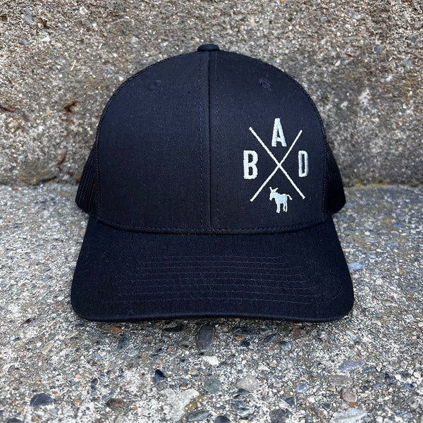 Bad Ass Trucker Hat (Black)--Wholesale