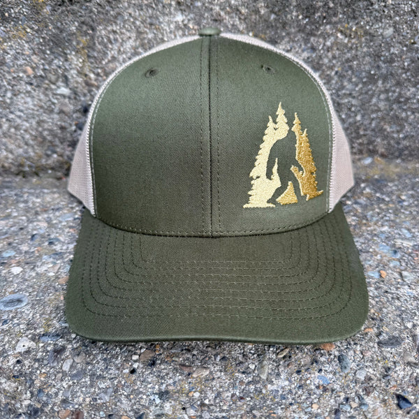 Sasquatch in Trees Trucker