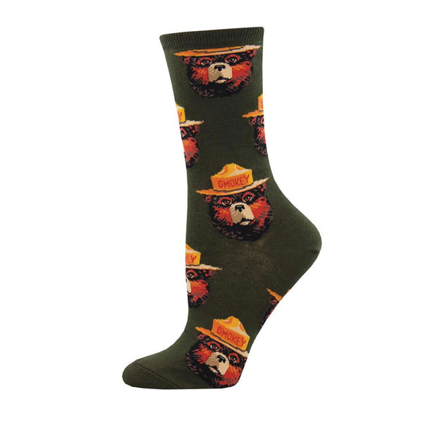 Smokey The Bear Face Socks