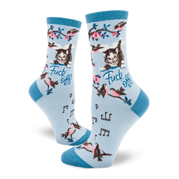Fuck Off Kitty Cat Socks