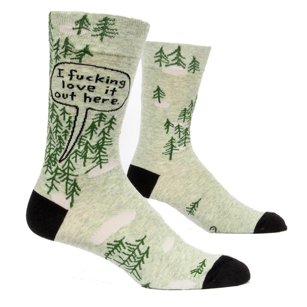 Mens Fucking Love It Out Here Socks
