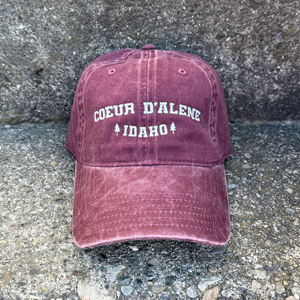Coeur d' Alene Idaho Two Trees Dad Hat