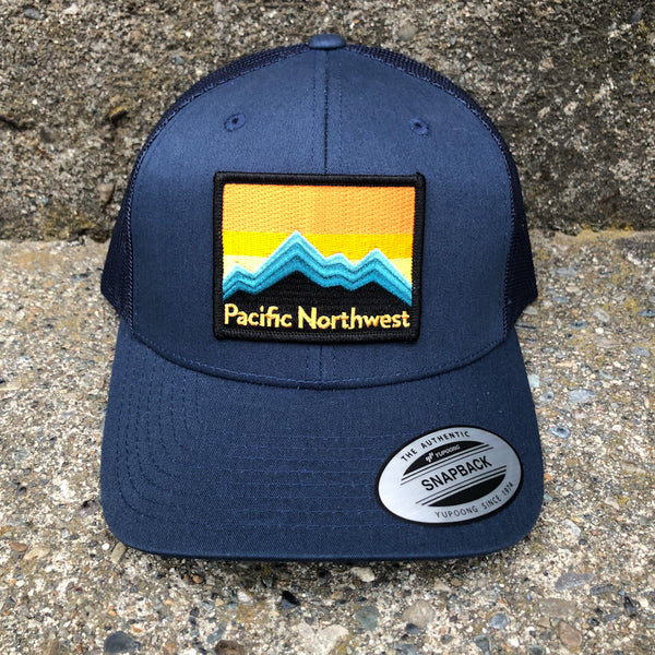 NW Mountains Curved Bill Trucker