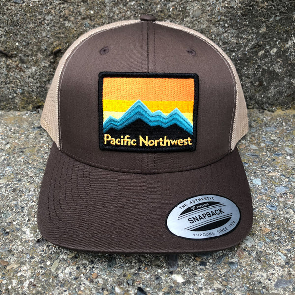 NW Mountains Curved Bill Trucker