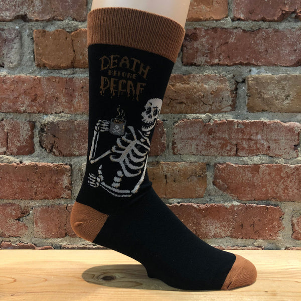Men's Death Before Decaf Socks