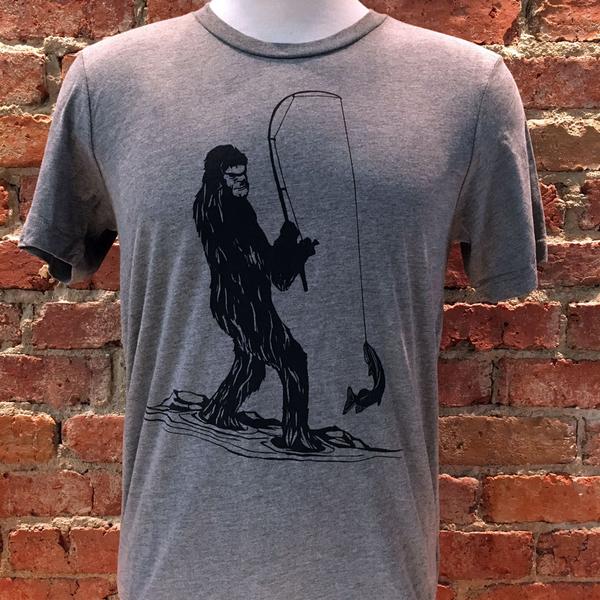 Unisex Bigfoot Fishing Tee