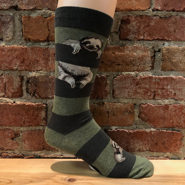 Mens Sloth Stripe Socks
