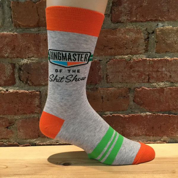 Mens Ringmaster Of The Shitshow Socks