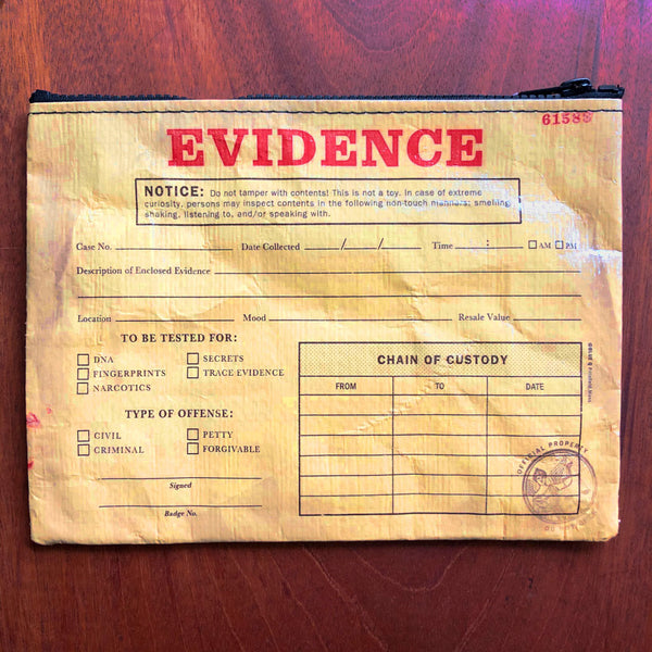 Evidence Zipper Pouch