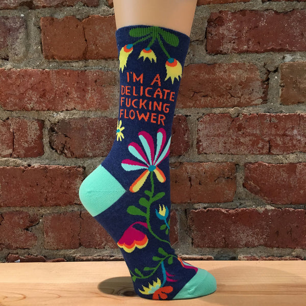 Delicate Fucking Flower Socks