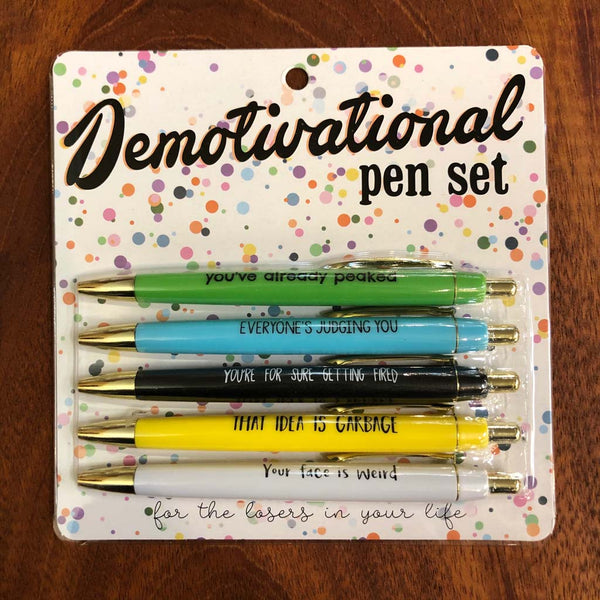 Demotivational Pen Set