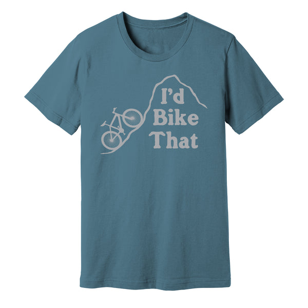 Unisex Bike That Tee (Steel Blue)--Wholesale