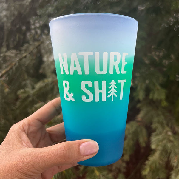 Nature & Shit Pint Glass