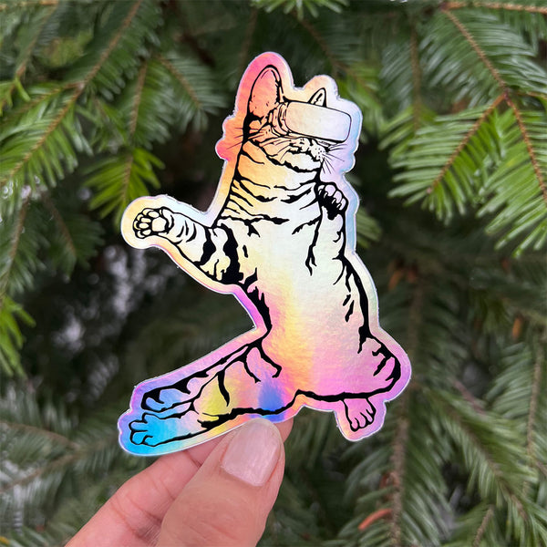 VR Kitty Holographic Sticker--Wholesale