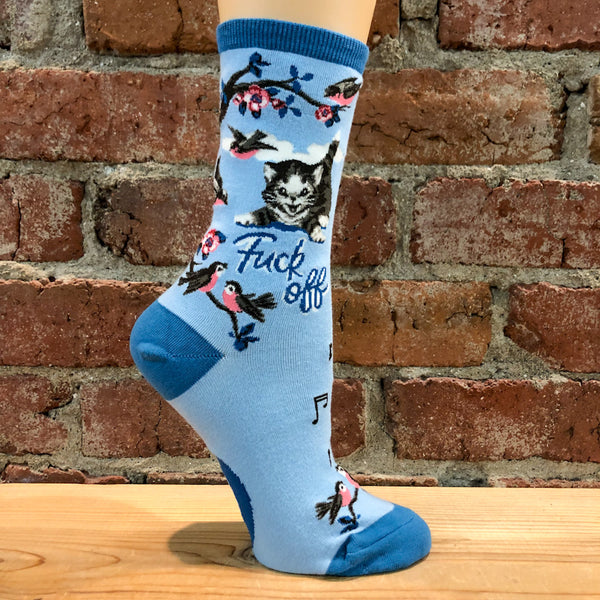 Fuck Off Kitty Cat Socks